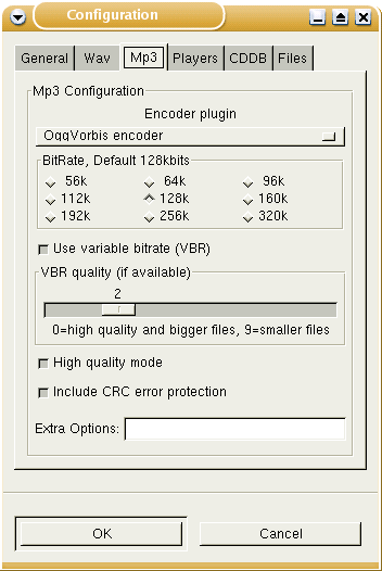 Komprimierungs-Einstellungen