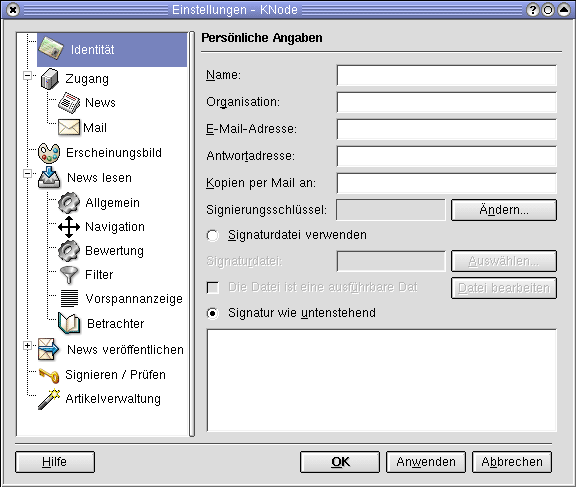 Hier müssen Sie ihre Daten eingeben
