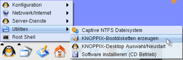 Erzeugen von Bootdisketten